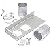 Agile-shop Alumimum Hair Dryer Stand Storage Organizer Rack Holder Hanger Wall Mounted Bathroom Set