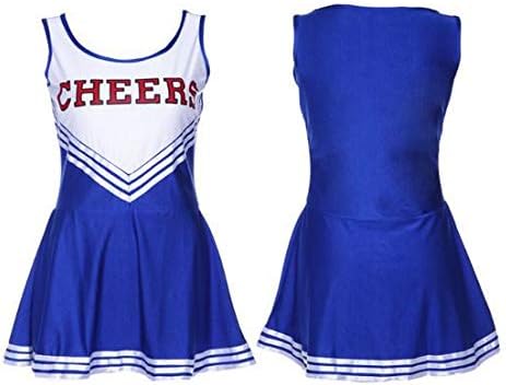 Amazon チアリーダー コスチューム チアガールワンピース ガールズ ユニフォーム レディース L ブラック 並行輸入品 コスプレ 仮装 通販