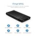 PISEN Power Bank Type C, Slim Portable Charger, Battery Pack USB C 10000mAh with LED Indicator Light, Dual USB External Battery Charger [Plaid] for iPhone, iPad, Samsung, Nexus and More (Black)
