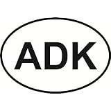 DG Graphics Magnet Adirondacks Euro Oval Magnet Car Auto Fridge Locker Metal 5"