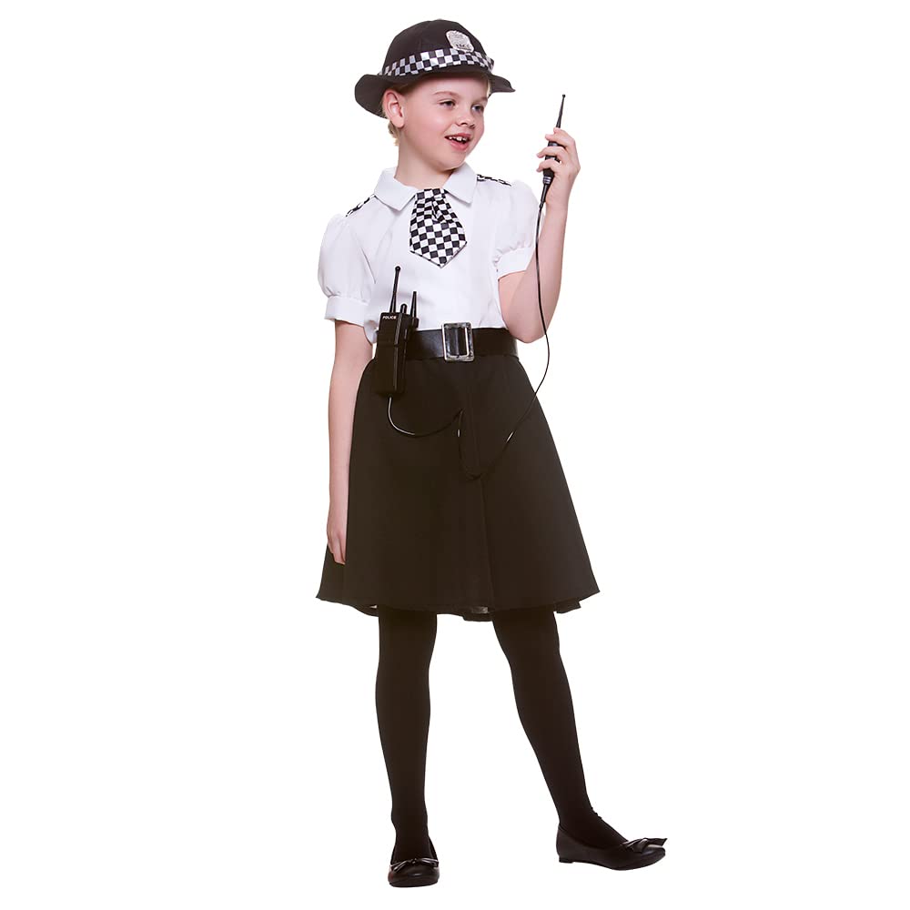 Wicked Costumes Girls Police Officer/WPC Fancy Dress Costume - Small (3-4 Years) — image 1