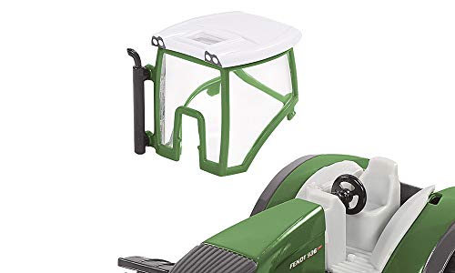 siku 1989, Fendt Traktor mit Hakenliftfahrgestell und Mulde, 1:50, Metall/Kunststoff, Grün, Voll funktionsfähiger Muldenanhänger – Bild 6