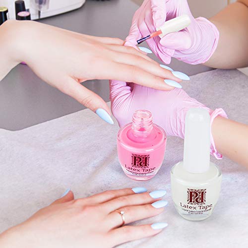 PrettyDiva Liquid Latex for Nails 2PC Fast Drying Peel off Nail