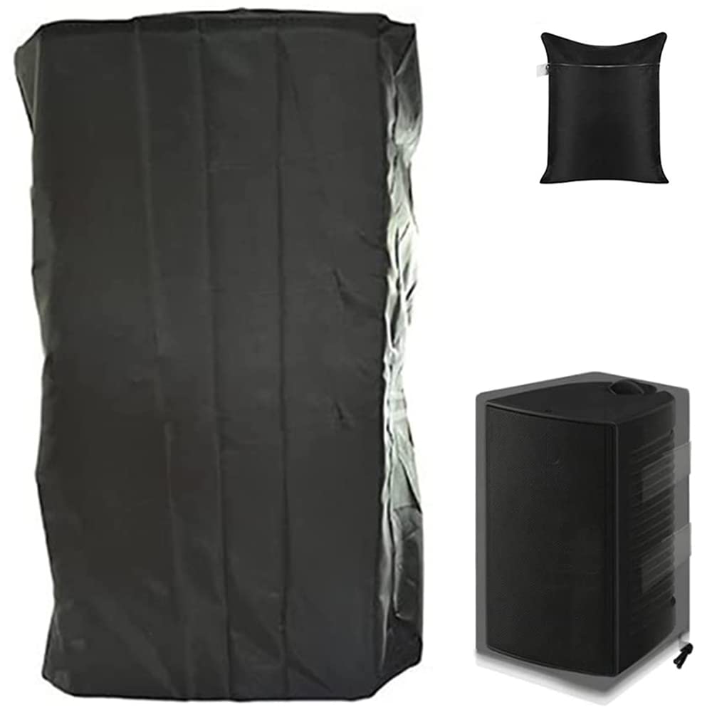 Skyour Wall Mountable Outdoor Indoor Speaker Covers Black Weatherproof Waterproof Patio Bluetooth Mini Box Speakers Stand Protector Dust Cover (1 PCS- Black)
