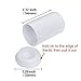 CTKcom 35MM Film Canisters(24 pack)- Tight Sealing Lids on All Canisters for Travel or Small Storage and Geocaching, 24 pack(White)