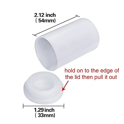 CTKcom 35MM Film Canisters(36 pack)- Tight Sealing Lids on All Canisters for Travel or Small Storage and Geocaching, 36 pack(Black+White)