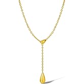 Simple Dainty Gold Necklace for Women Minimalist Gold Plated Pendant Delicate Everyday Jewelry Gift