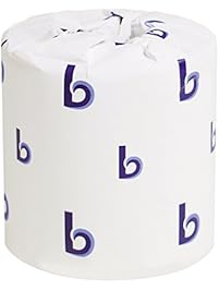 Boardwalk 6145 Bathroom Tissue, Standard, 2-Ply, White, 4 x 3 Sheet, 500 Sheets per Roll (Case of 96)