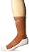 College Edition NCAA (Team) Men's Made in The USA Polytek Champ Performance Crew Socks with Wicking Material and Extra Cushion,Orange/White,Mens Large 10-13