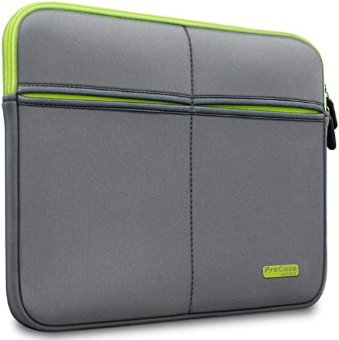 ProCase Series Laptop Sleeve with 6 Multi-Utility Pockets (Grey) 13.3 inches