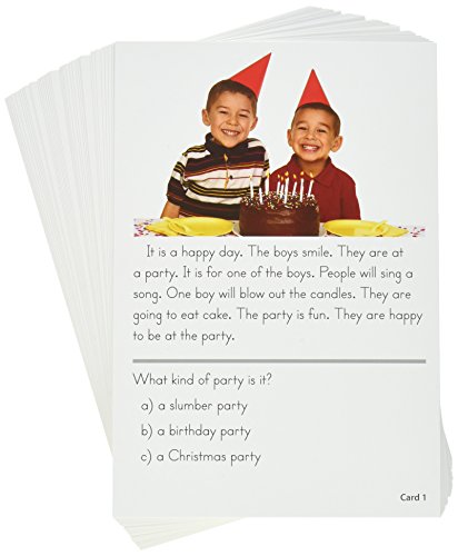 Edupress Reading Comprehension Practice Cards, Inference, Yellow Level (EP62990)