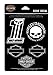 Harley-Davidson Midnight Assortment Dome Decals, 4.5 x 7 inches DC1246