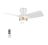 OPONL 30" White low profile Ceiling Fan with