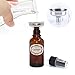 Pack of 12, 1 oz Amber Glass Bottles with Black Fine Mist Sprayers by Mavogel, Including 2 Extra Black Fine Mist Sprayers, 2 Stainless Steel Mini Funnel, 2 Transfer Pipettes, 12 Bottle Labels