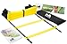 Reehut Agility Ladder Speed Training Exercise Ladders (Yellow, 12 Rungs) w/ FREE USER E-BOOK + CARRY BAG