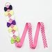 QtGirl Baby Girls Hair Bow Holders 9 Pcs 3-Feet Long Bow Hanger Hair Clip Storage Organizer