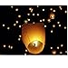 Teekland 50 Piece Fire Sky Lanterns, Chinese Paper Sky Flying, Wishing Lantern Lamp Candle, Party Wedding Wish Kongming Wish Lanterns ,White