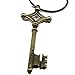 Dancingstars Attack on Titan Eren's Key Cosplay Necklace (L, Bronze)