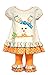 Bonnie Jean Little Girls Bunny Carrot Dot Legging Set