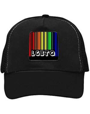 Unisex LGBT Rainbow Bar Code Adjustable Classic Hiphop Hat Baseball Cap Snapback Dad Hat