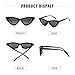 GIFIORE Cat Eye Sunglasses for Women Polarized, Vintage Retro Narrow Cateye Frame Sun Glasses (Black Frame Grey Polarized Lens)