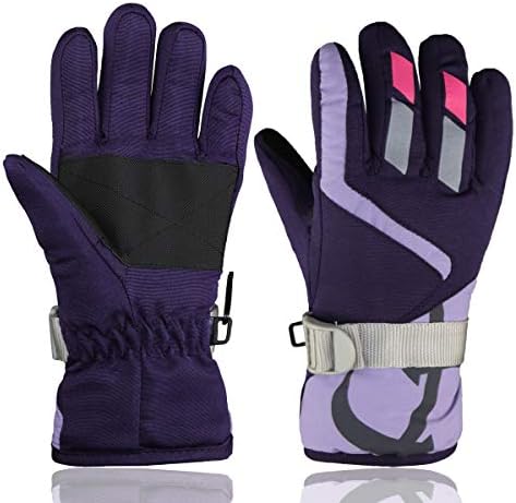 Lovely Ski Gloves Winter Outdoor Snow Warm Mitten for Kids Boys and Girls (1-4 years)