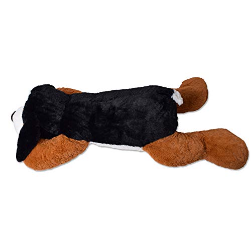 TE-Trend Riesen Plüschhund XXL Kuscheltier Plüsch Hund Plüschtier Stoffhund Kuschelhund 130 cm Mehrfarbig – Bild 5