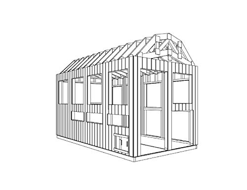 Poultry Chicken Coop Plans DIY Backyard Barn Hen House Cage with Run 8' x 16' - Thumbnail 4