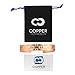 Copper Compression Heavyweight Copper Bracelet for Arthritis - 99.9% Pure Copper Magnetic Therapy 12 Magnet Bangle Bracelet for Men + Women. Therapeutic Bracelets for Carpal Tunnel, Joint Pain, Golf