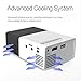 Mini Video Projector - XINKSD YG300 Portable Full Color LED LCD Video Projector for Children Present, Video TV Movie, Party Game, Outdoor Entertainment with HDMI USB AV Interfaces and Remote Control