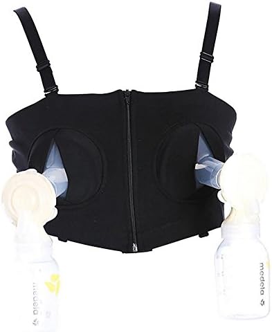Detach Couture Hands Free Adjustable Pumping Bra - XS - M, Black