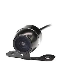RAAYOO L002 - Cámara de visión trasera y delantera para coche, 2 en 1, 2 opciones de instalación, guildlines desmontables, espejo no espejo, solo 12 V