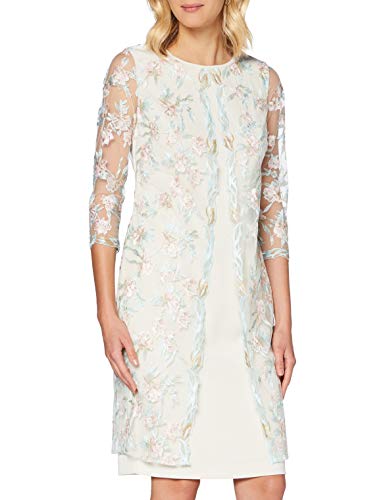 Gina Bacconi Damen Haila Brautmutterkleid, Turquoise/Pink, 10