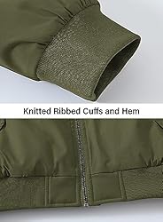 BGOWATU Men's Jacket Windproof Quilted Bomber