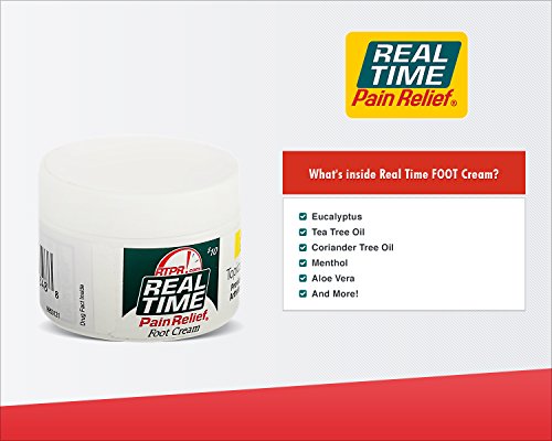 Real Time Pain Relief Foot Cream, 1.4 Ounce Jar