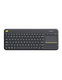 Logitech K400 920-007119 Plus teclado táctil inalámbrico para TV conectado a computadora