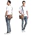 Unisex Small Vintage Canvas Shoulder Satchel Bag Messenger Pack Cross body Bags Case for iPad Travel Sling Bag Portfolio Working Bag Men’s Purse Organizer Outdoor Gear for Climbing Hiking-Black