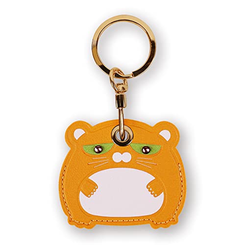 AirTag Leather Keychain Holder Cat