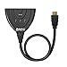 EAKAI HDMI Switch, 3D 1080P High Speed HDMI Switches Splitter with Pigtail Cable (Three Inputs One Output)