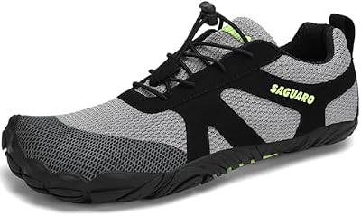 Hombre Mujer Zapatillas Barefoot Minimalistas Calzado de Training Ligeras Cmodas para Caminar Senderismo Ciclismo Trail Running Trekking Playa Agua, Gris Nube, 42 EU