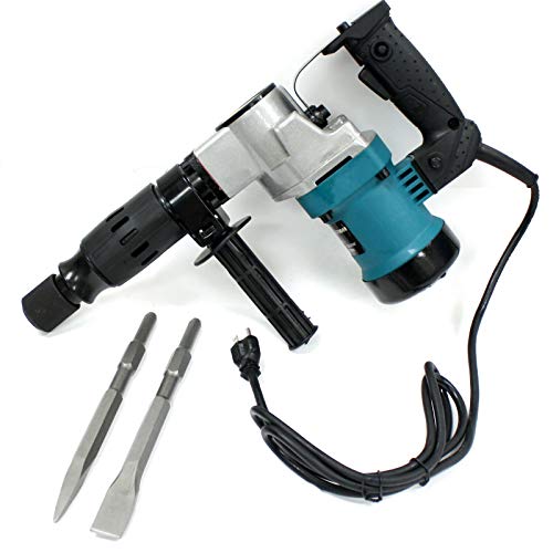 9TRADING 3000BPM 1-1/2" Electric Demolition Jack Hammer Concrete Breaker With Chisels Bits - Thumbnail 2