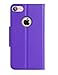 ProCase iPhone SE 2022/2020 iPhone 8/7 Wallet Case for Women, Stylish Folio Flip Card Case Stand Cover with Hand Strap Kickstand and Card Holder for iPhone SE 3/2 iPhone 8/7 -Purple