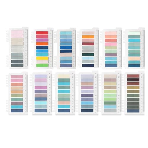2400 Pestañas Adhesivas Índice, Marcadores de marcadores para libros Reposicionables para Lectura, Compatible con para Libros, Cuadernos, Carpetas, Oficina y Escuela