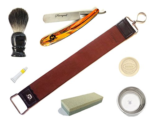 Straight Razor Classical Ultimate 7 Pcs Shaving Set