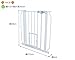 Carlson Pet Products 0945PW/0942PW Extra Tall Walk-Thru Pet Gate with Pet Door White, 29-34Wx41H in