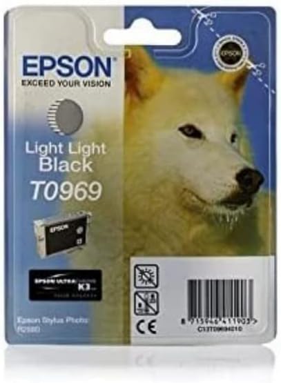Epson T0969 Light Black Ink Cartridge 11.4ml for R2880 Printer