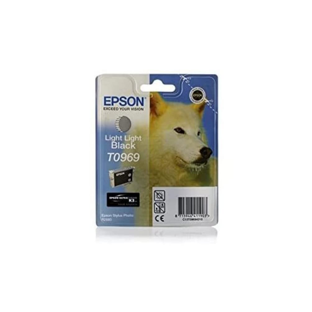 Epson T0969 Ink Cartridge, Light Black, Genuine