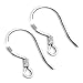 20 Sterling Silver Fish Hook Earrings Earwires w/Coil