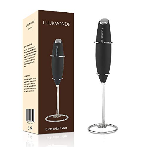 Handheld Milk Frother – Nespresso Electric Milk Frother Steamer – Automatic Powerful Dual Speed Motor Mixer – Comfortable & User-Friendly - Ideal for Coffee, Latte, Cappuccino, Hot Chocolate(Black) - Thumbnail 7