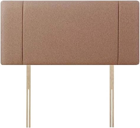 Chenille Fabric Portobello headboard, Bed head, Cheapest Price, Colours & Heights Available (Mink, 4ft Small Double 20" High)